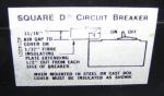 FAL34015 Molded Case Circuit Breaker label view