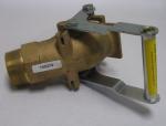 Justrite Self Closing Gate Valve # 8-552 Brass side view