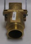 Justrite Self Closing Gate Valve # 8-552 Brass top view