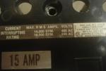 Circuit Breaker SQUARE D 4014001 specs label