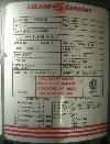 M-6001E Leland Faraday Motor
1.5 HP label view