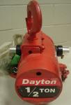 DAYTON AIR HOISTS 1/2 TON Model 4ZW56 back view