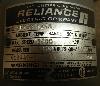 Reliance Tachometer Generator Model 5PY59JY27A label view